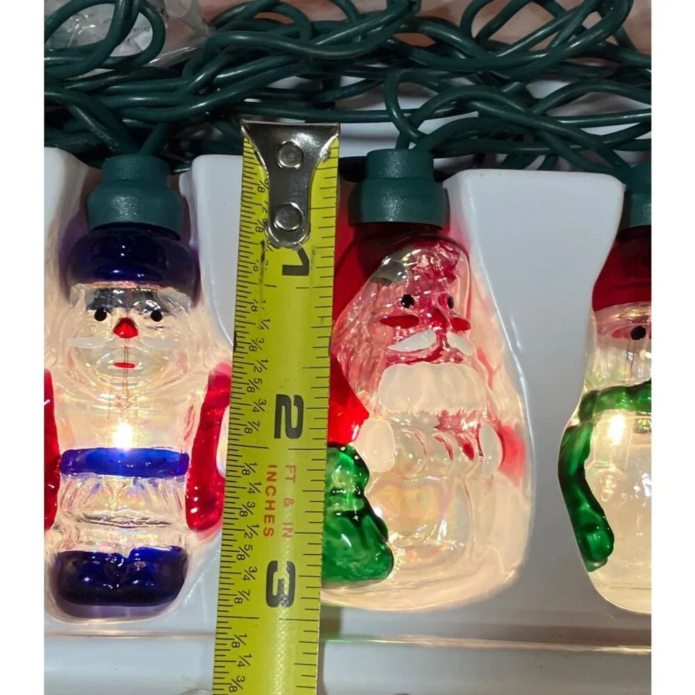 Indoor Christmas Lights With Santa & Candy Cane Figures J. Hofert Co.